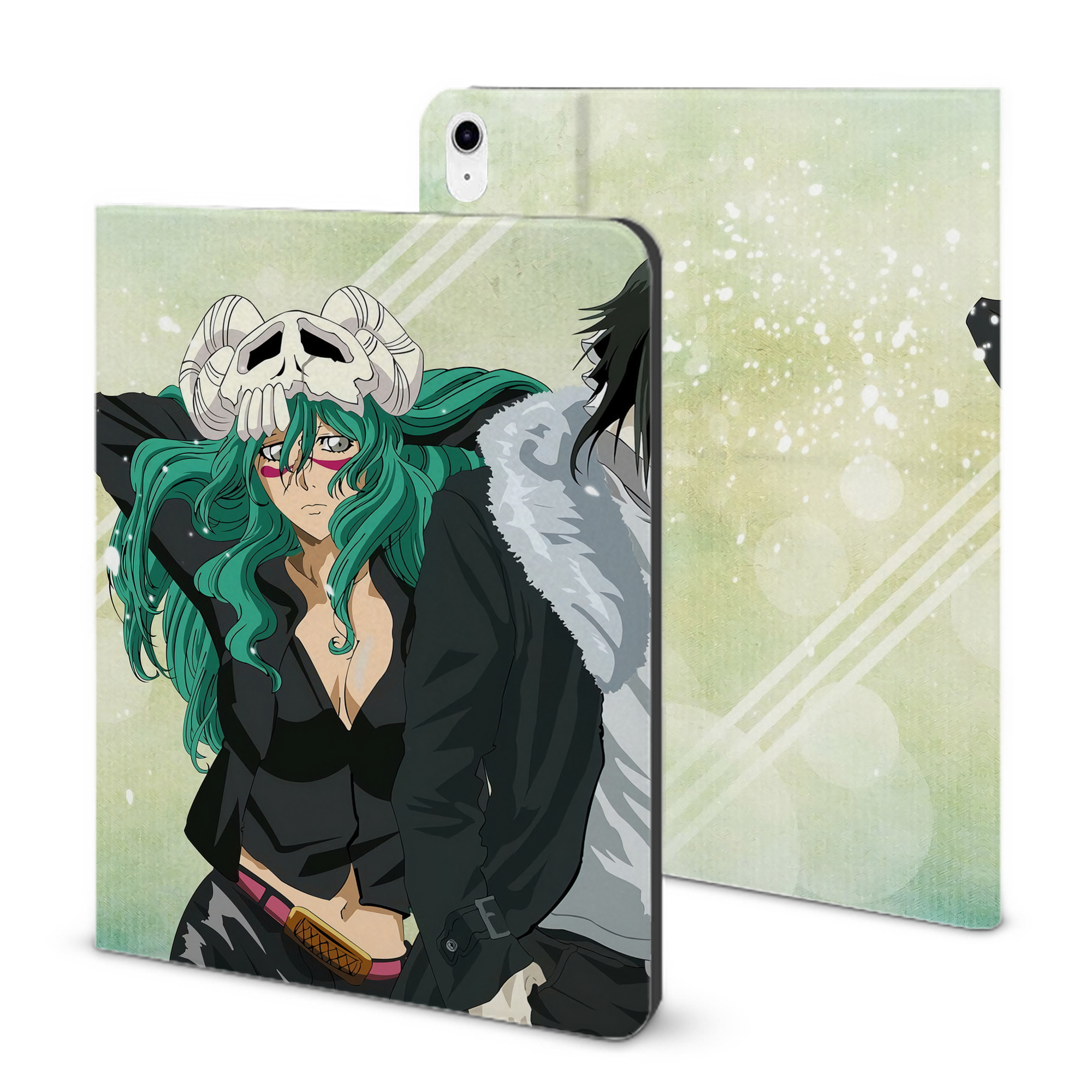 （画像用） ブリーチ BLEACH IPad ケース ブック型 PUレザー TPU 耐衝撃 軽量 薄型 ペン収納なし 全面保護 IPad 各モデル対応